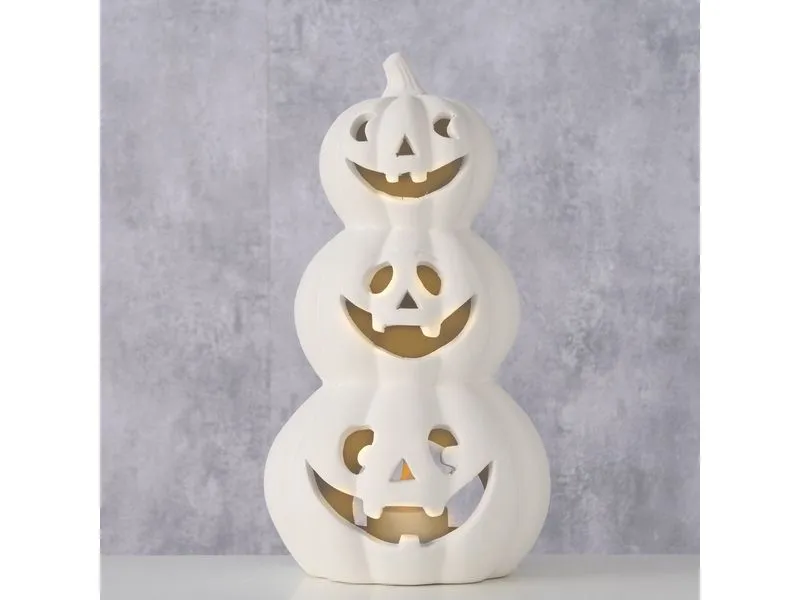 Boltze Teelichthalter Curbana Keramik, 25 x 14 cm