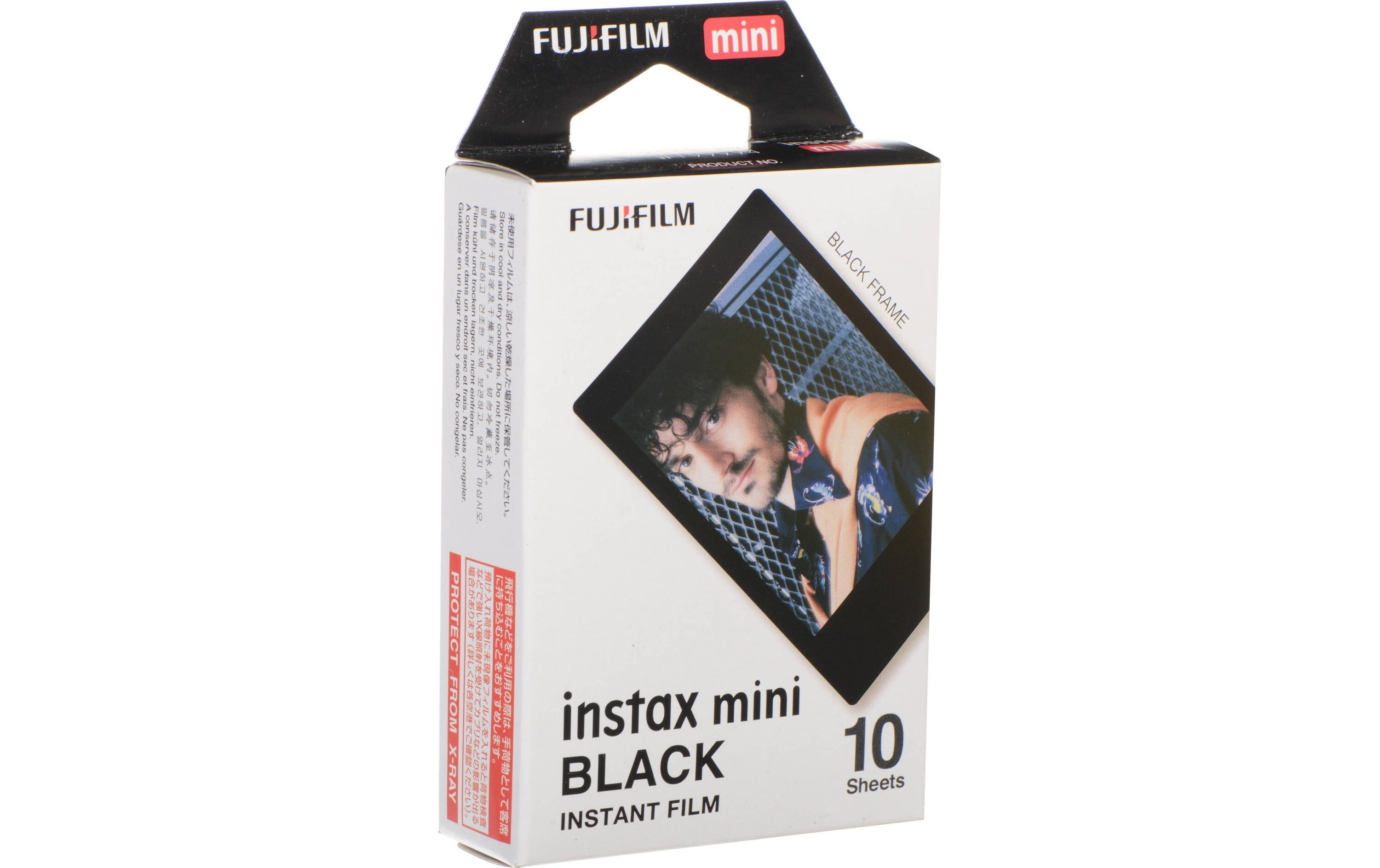 Fujifilm Sofortbildfilm Instax Mini 10 Blatt Schwarz