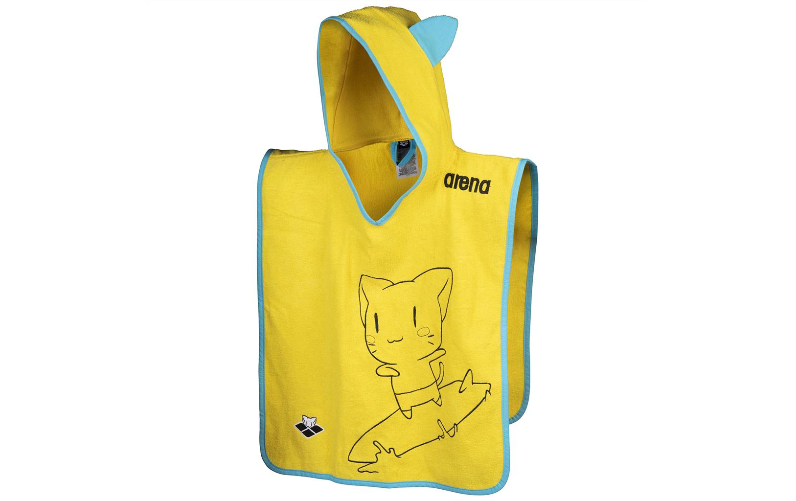 Arena Strandtuch Kids Friends Poncho Yellow, S