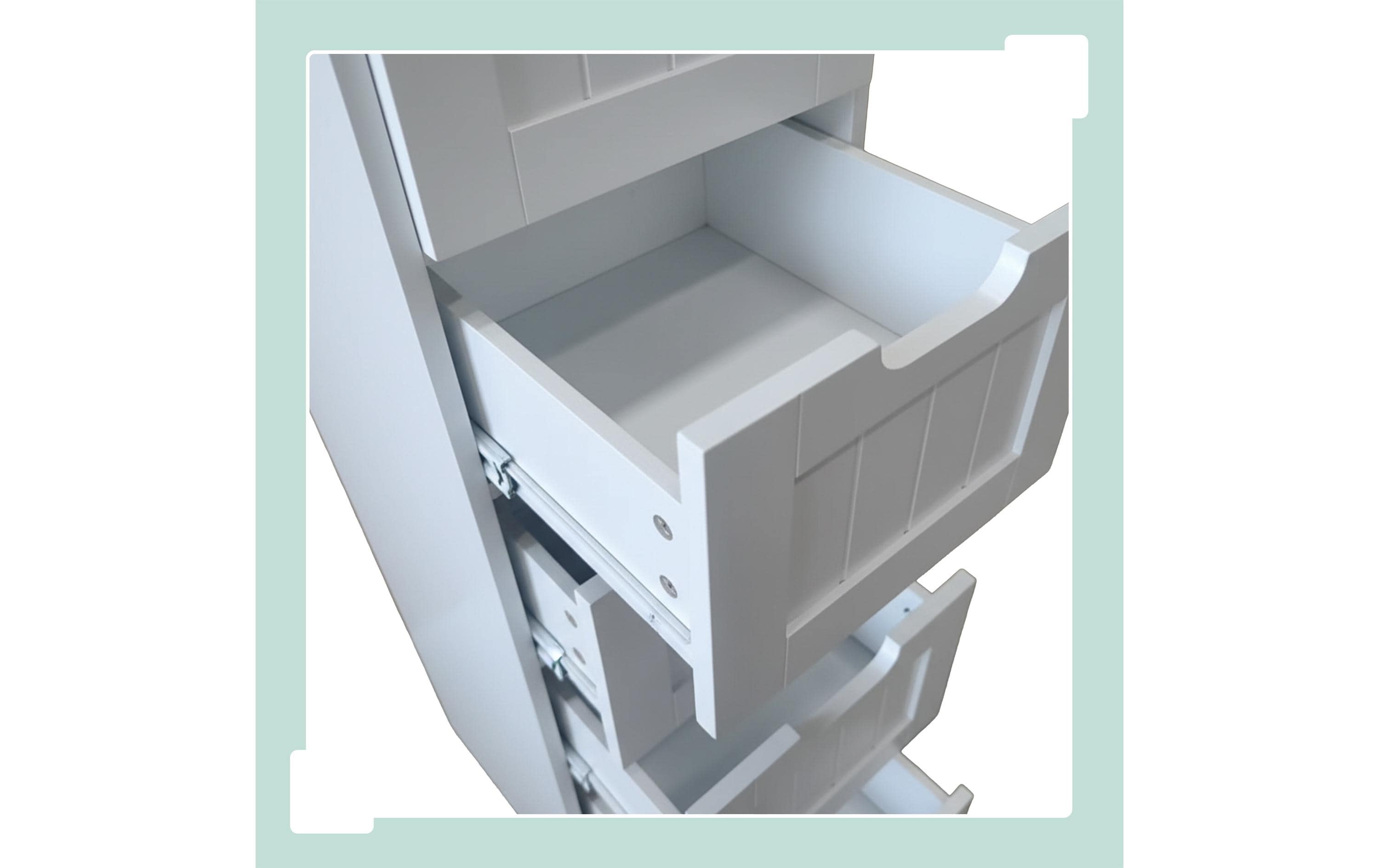 relaxdays Badezimmerregal 30 x 82 cm, Weiss