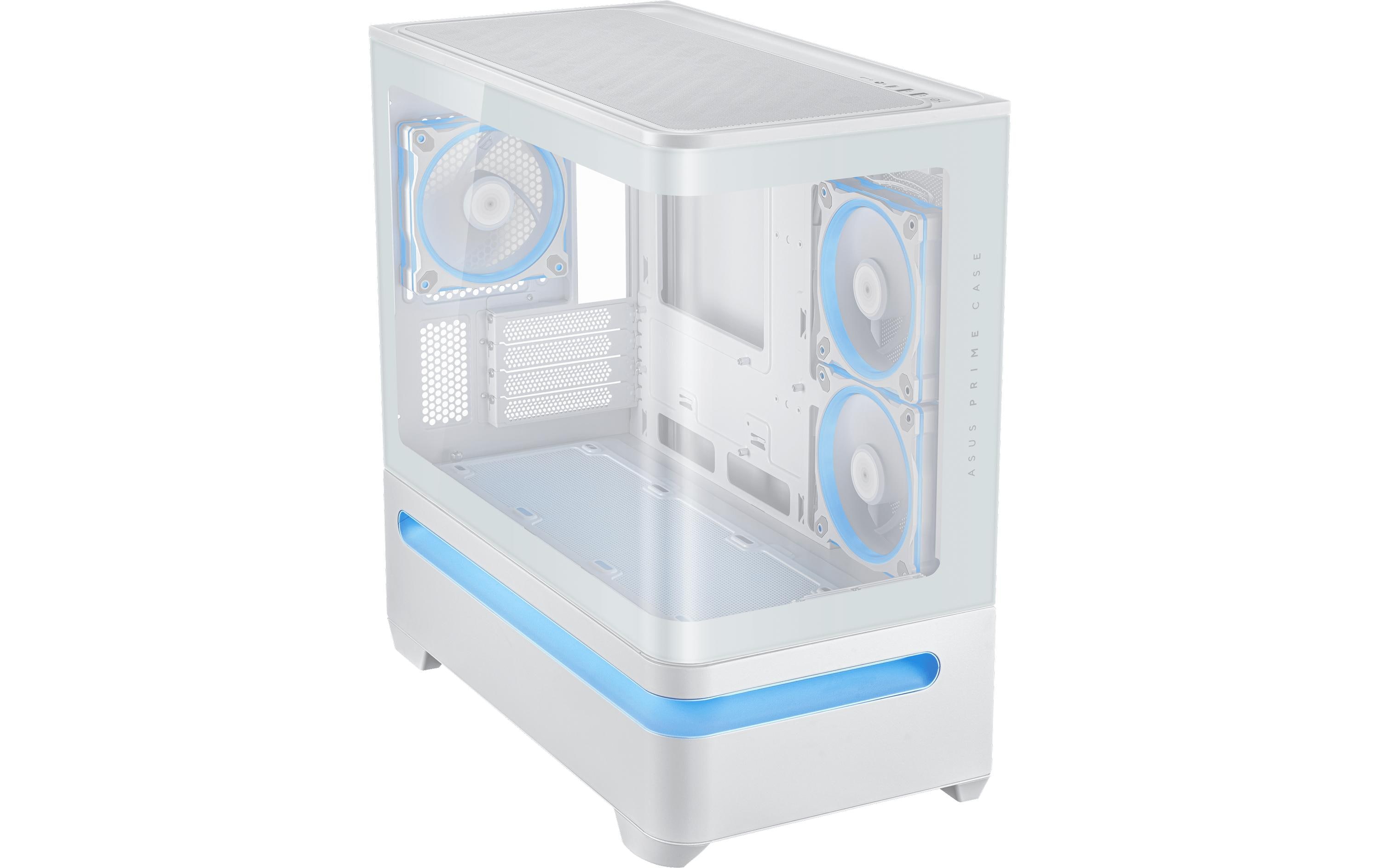 ASUS PC-Gehäuse Prime AP202 TG ARGB Weiss ASUS PC-Gehäuse Prime AP202 TG ARGB Weiss