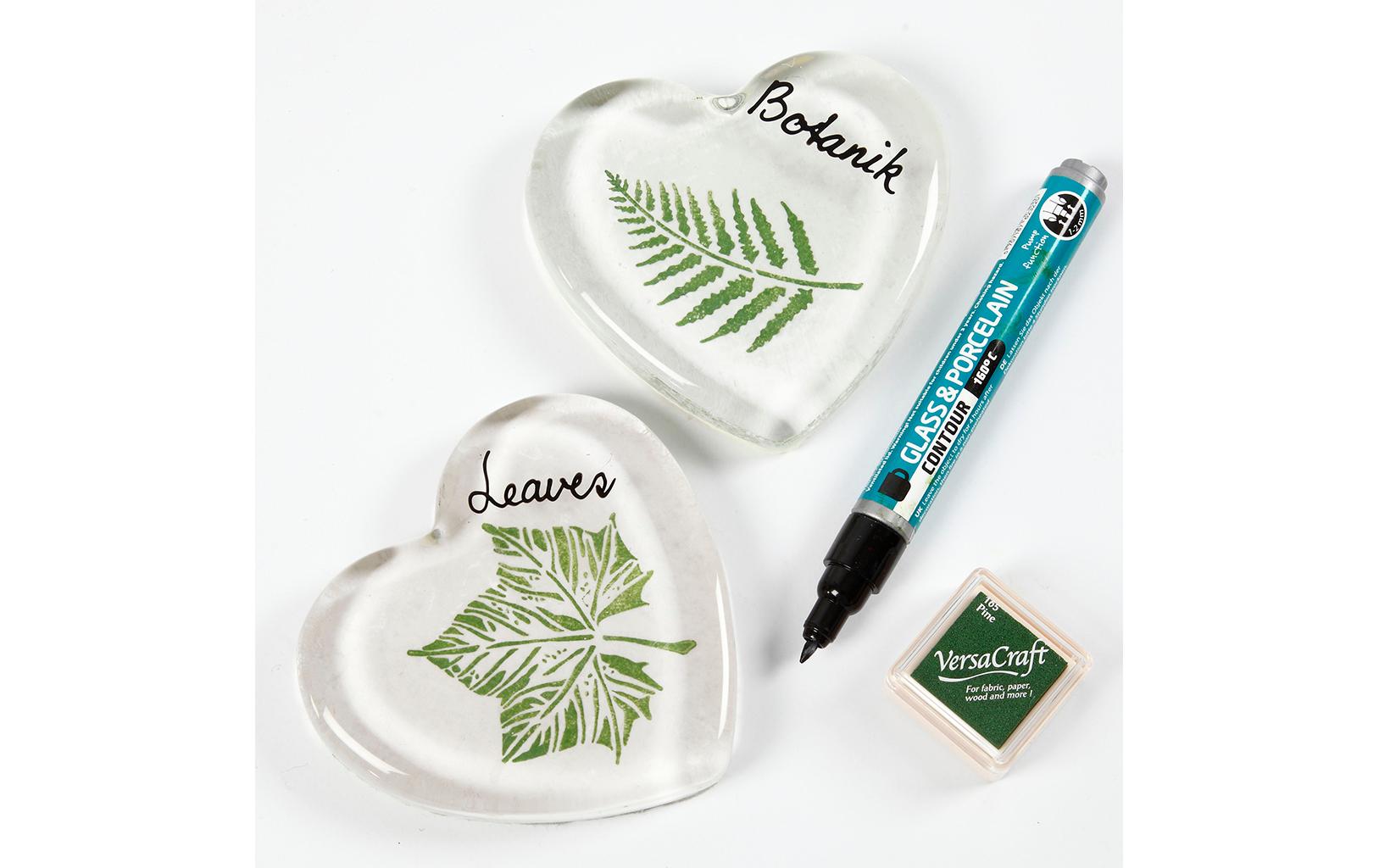 Creativ Company Glasherz 10 x 9 cm, 1 Stück