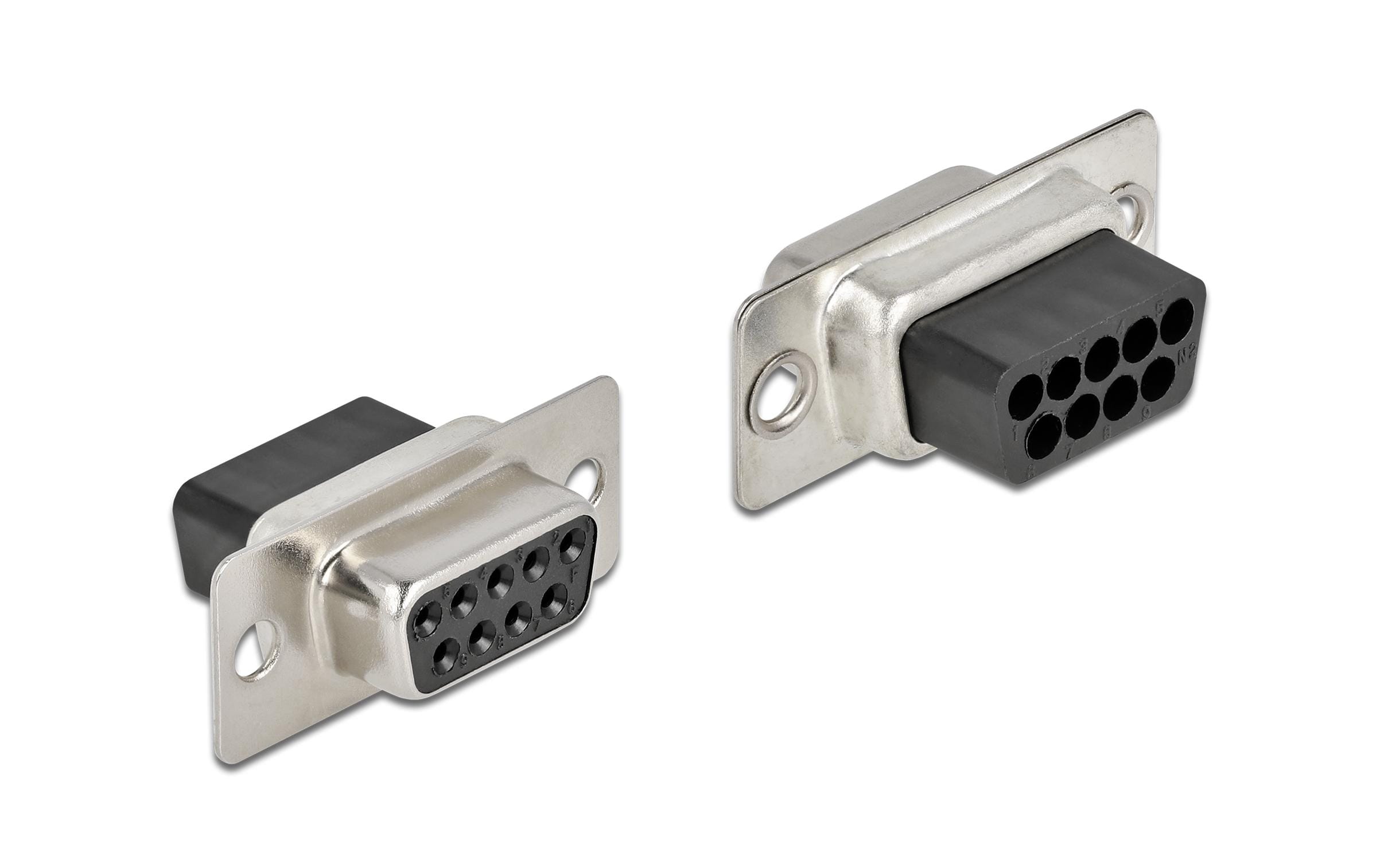 Delock Crimp Buchse D-Sub 9 Pin 4 Stück Delock Crimp Buchse D-Sub 9 Pin 4 Stück
