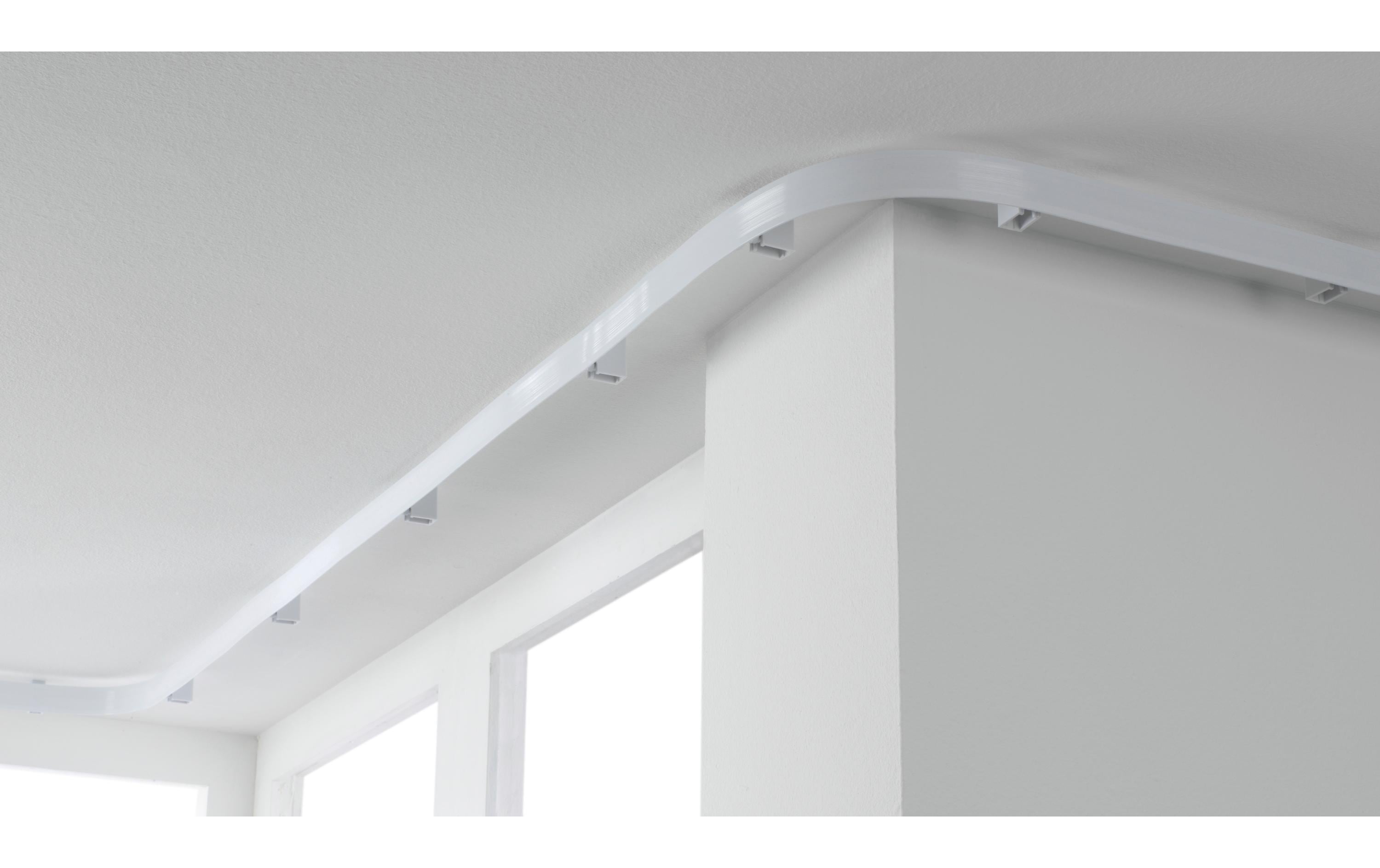 Gardinia Vorhangschiene Flexline, 350 cm, kürzbar Weiss