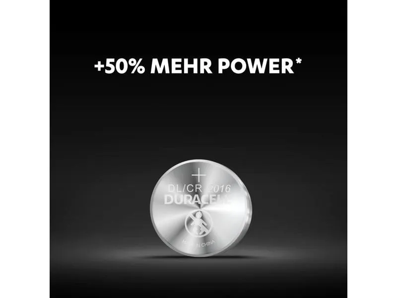 Duracell Knopfzelle Lithium CR2016 2 Stück