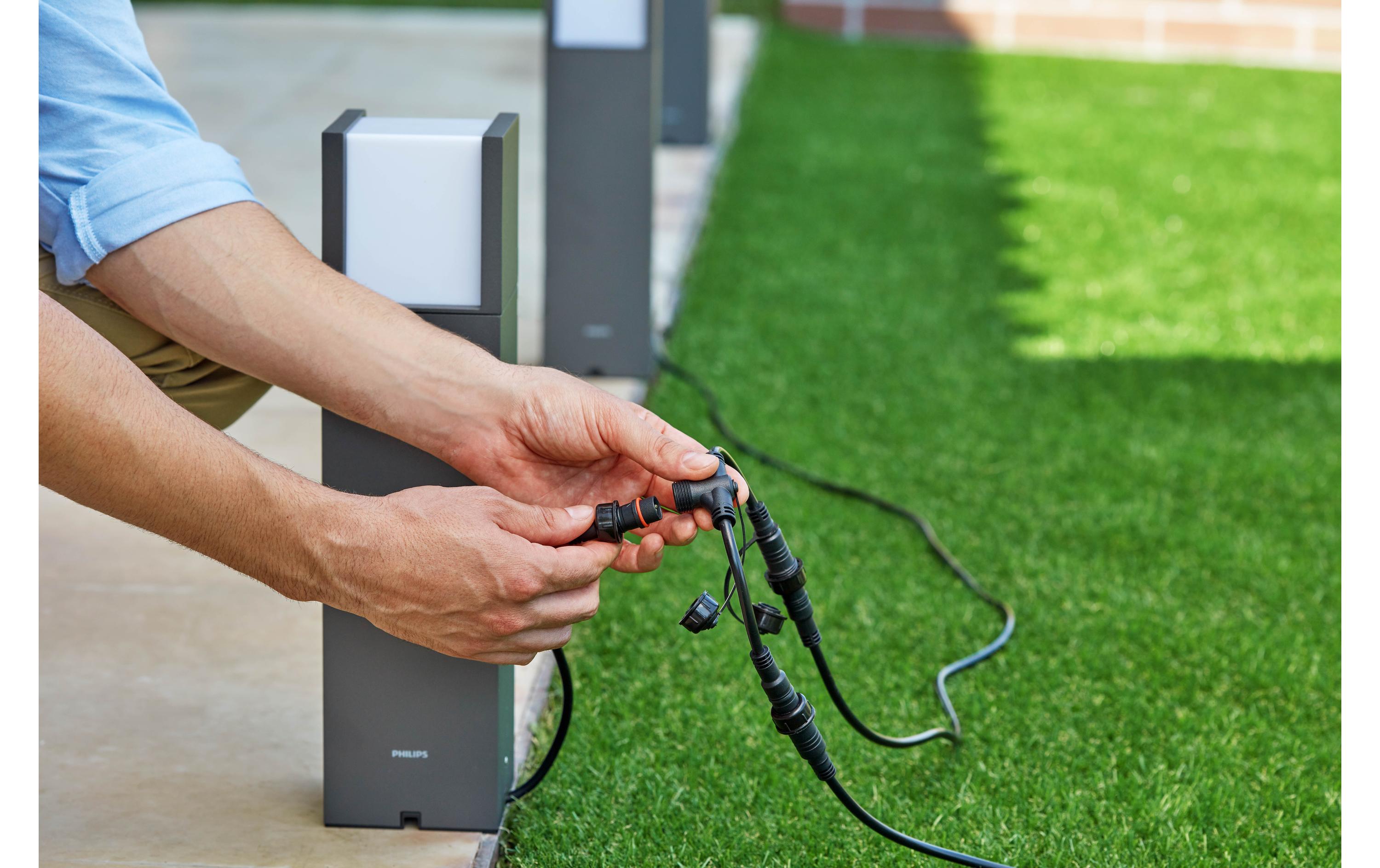 Philips Outdoor Niedervolt Arbour Sockel-Erweiterung 2700K anthrazit