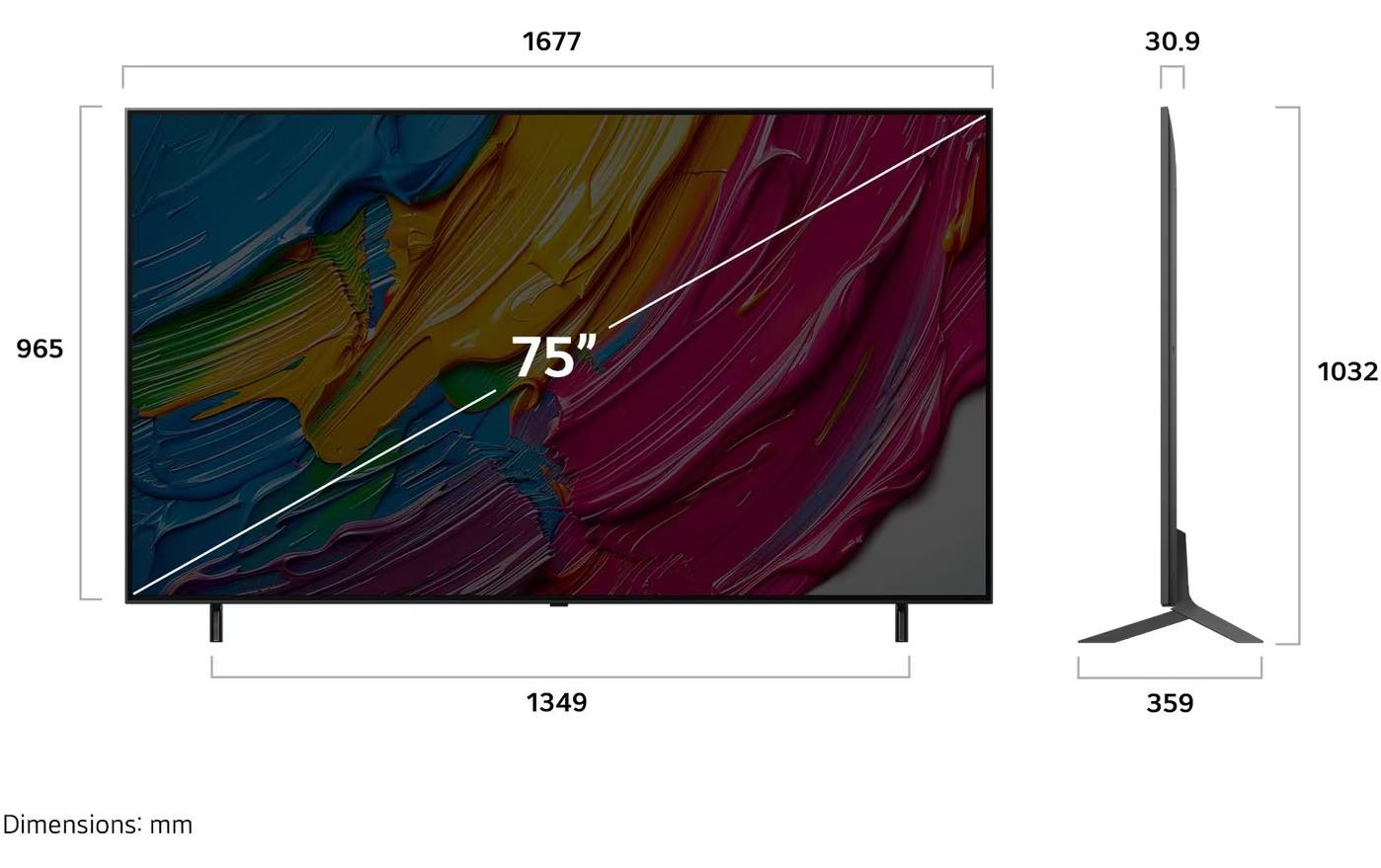 LG TV 75QNED80A6A 75, 3840 x 2160 (Ultra HD 4K), QNED