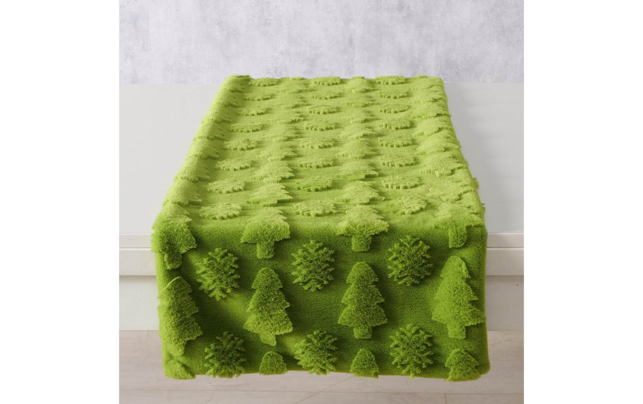 Boltze Tischläufer Naina Textil, 140 x 40 cm, Grün