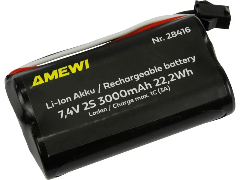 Amewi RC-Akku Li-Ion 2S 7.4 V 3000 mAh HBX 3-Pin Amewi RC-Akku Li-Ion 2S 7.4 V 3000 mAh HBX 3-Pin