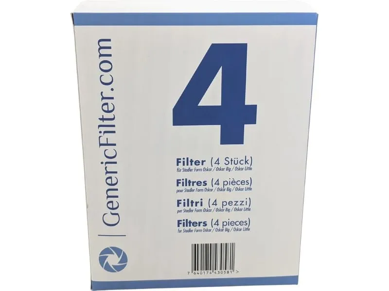 GenericFilter Ersatzfilter für Stadler Form Oskar / Karl 4er-Pack GenericFilter Ersatzfilter für Stadler Form Oskar / Karl 4er-Pack