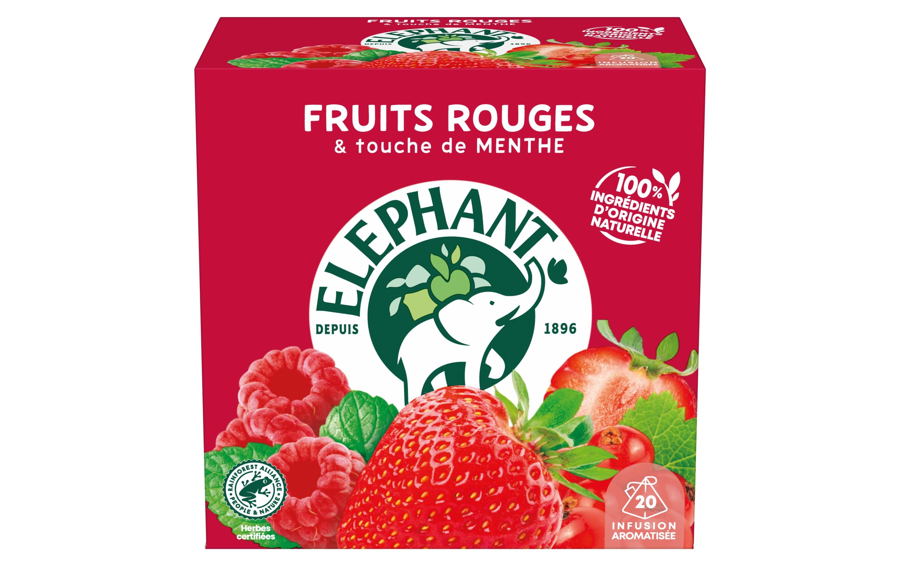 Eléphant Teebeutel Infusion Fruit Rouges 20 Stück