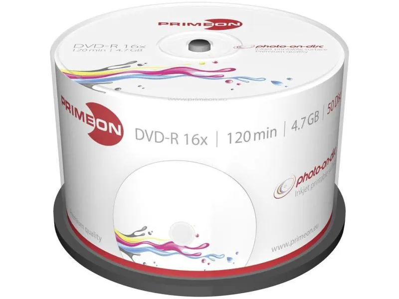 Primeon DVD-R 4.7 GB, Spindel (50 Stück) Primeon DVD-R 4.7 GB, Spindel (50 Stück)