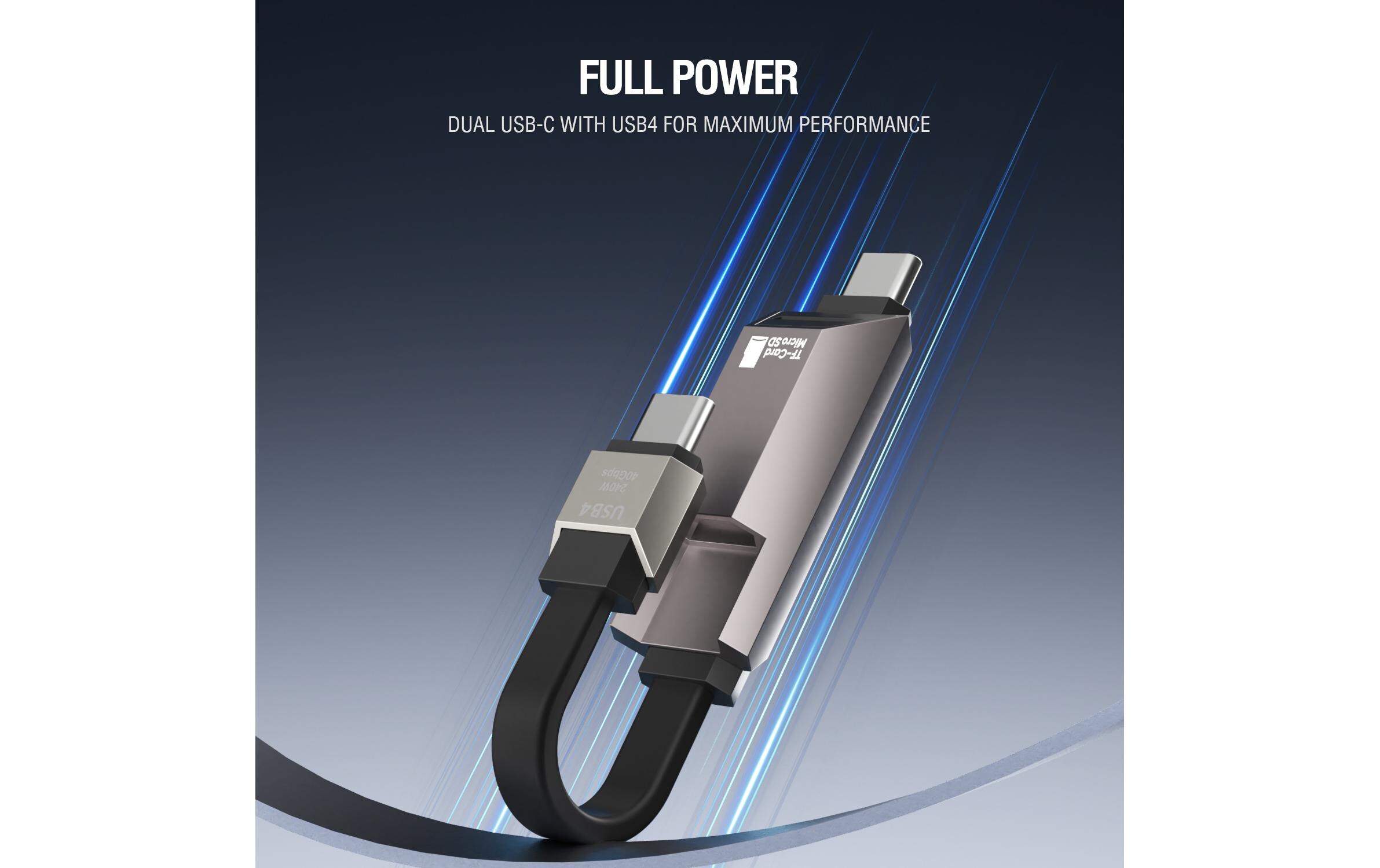 4smarts USB4-Kabel Enterprise Storage 240 W USB C - USB C 0.14 m