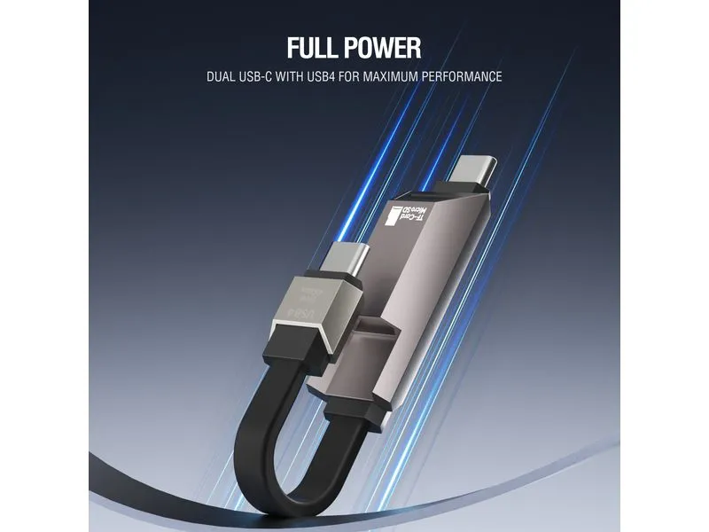 4smarts USB4-Kabel Enterprise Storage 240 W USB C - USB C 0.14 m