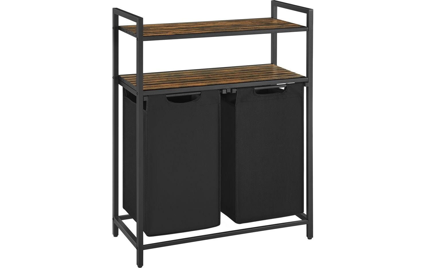 VASAGLE Wäschekorb 46 l, Schwarz