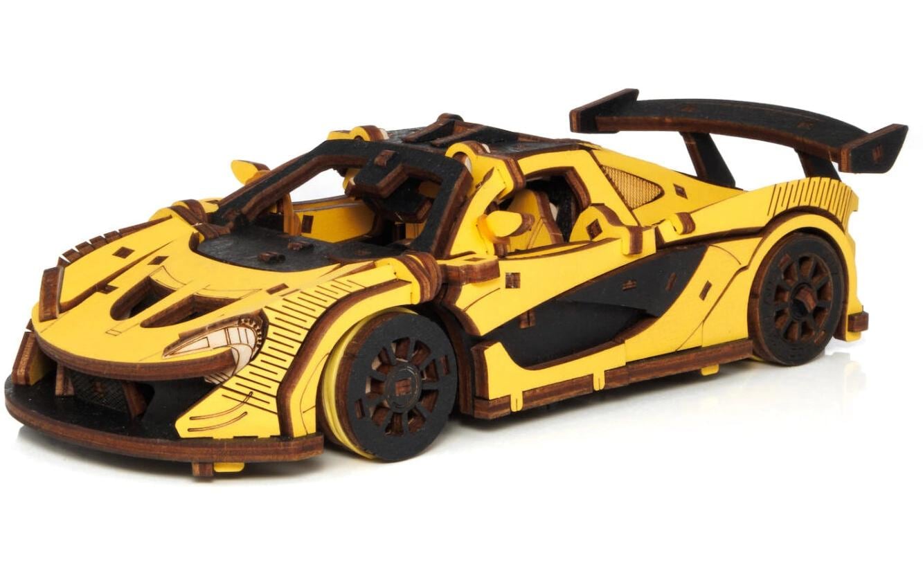 Eco-Wood-Art Bausatz Rennwagen Gelb