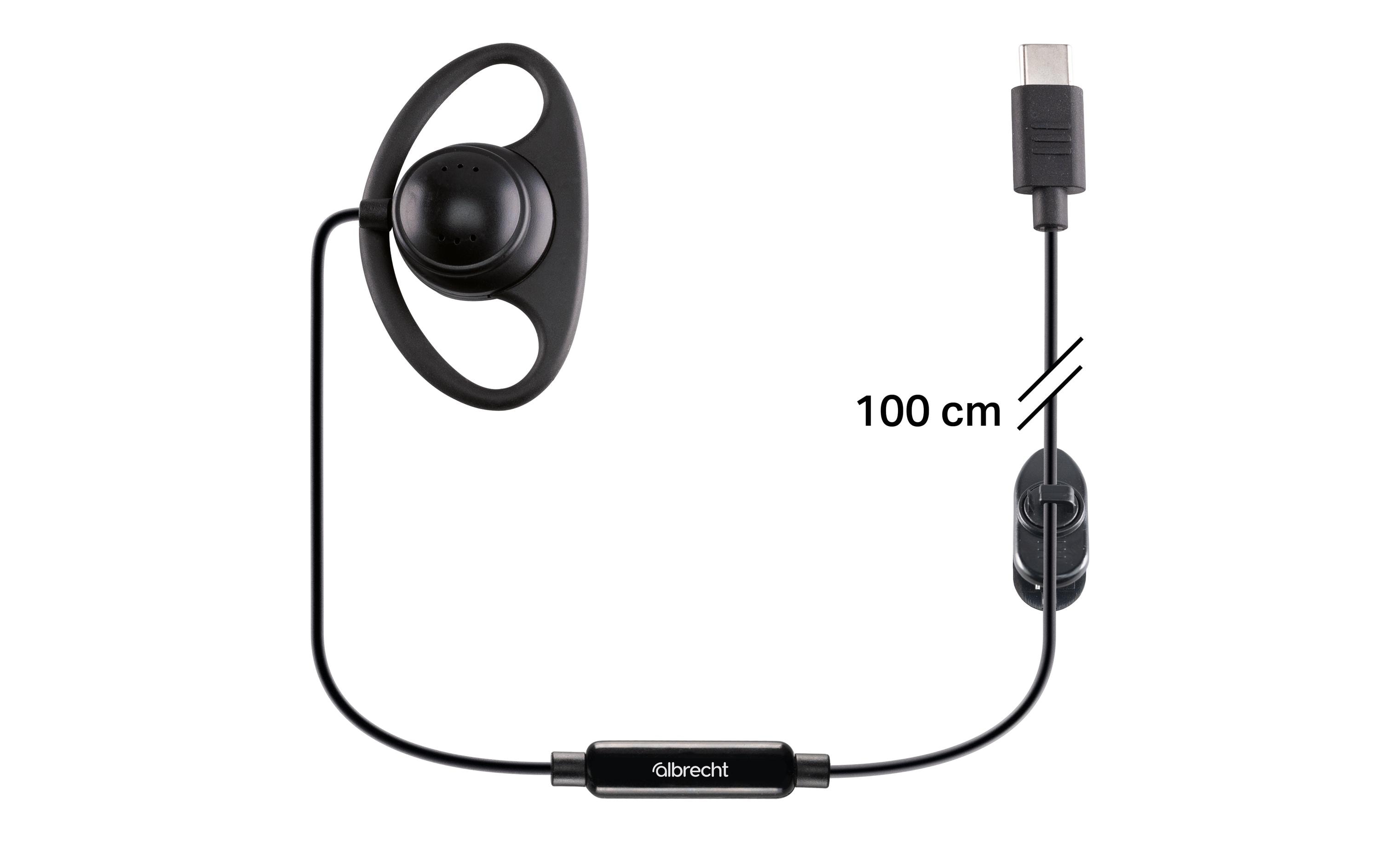 Albrecht Ohrhörer Tectalk Biz 1 m D-Form Albrecht Ohrhörer Tectalk Biz 1 m D-Form