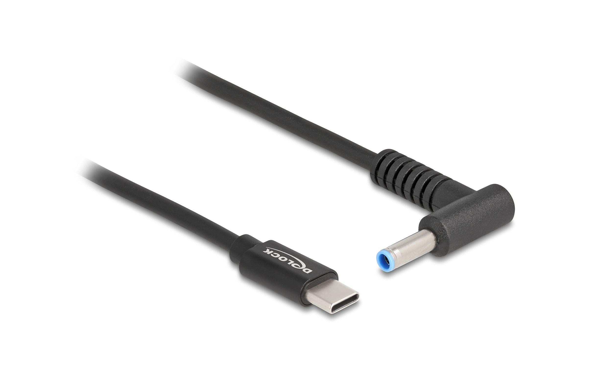 Delock Ladekabel USB-C zu HP 4.5 x 3.0 mm Stecker 1.5 m Delock Ladekabel USB-C zu HP 4.5 x 3.0 mm Stecker 1.5 m