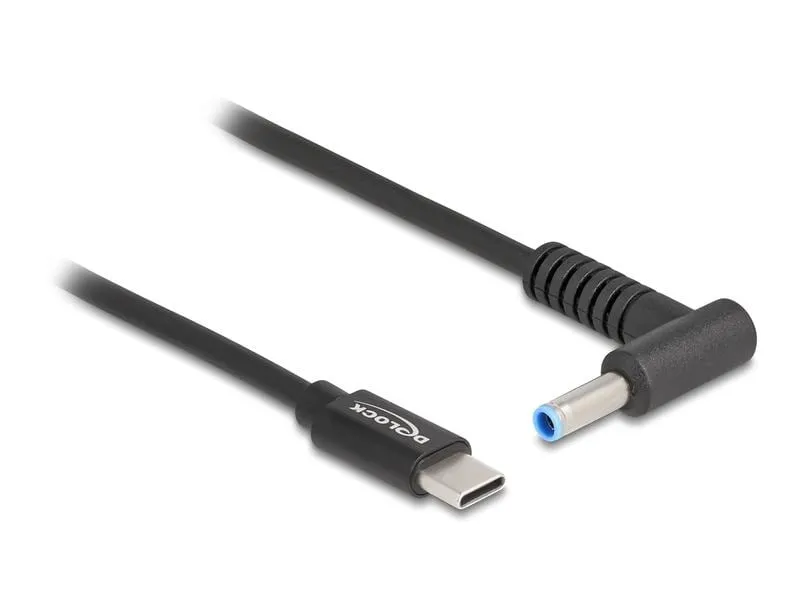 Delock Ladekabel USB-C zu HP 4.5 x 3.0 mm Stecker 1.5 m Delock Ladekabel USB-C zu HP 4.5 x 3.0 mm Stecker 1.5 m