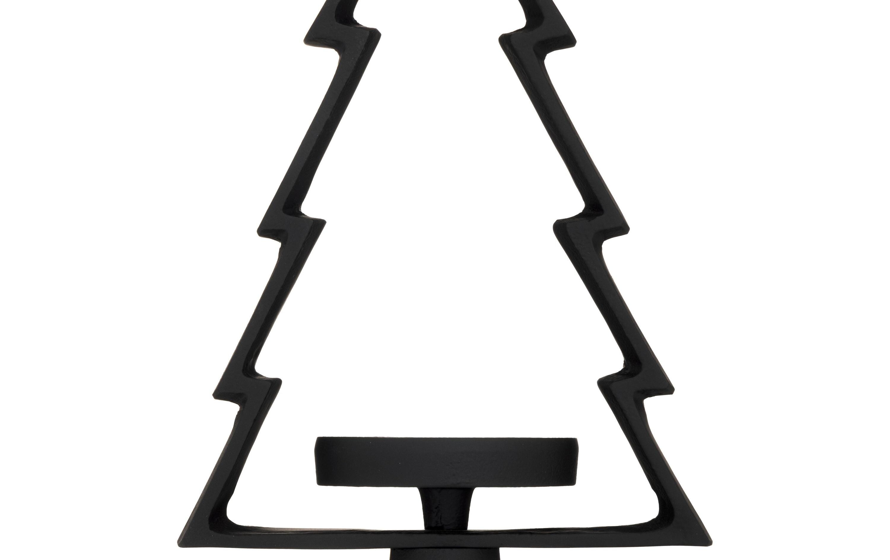 EGLO Weihnachtswindlicht Tanne Mukayle 44 cm, Schwarz