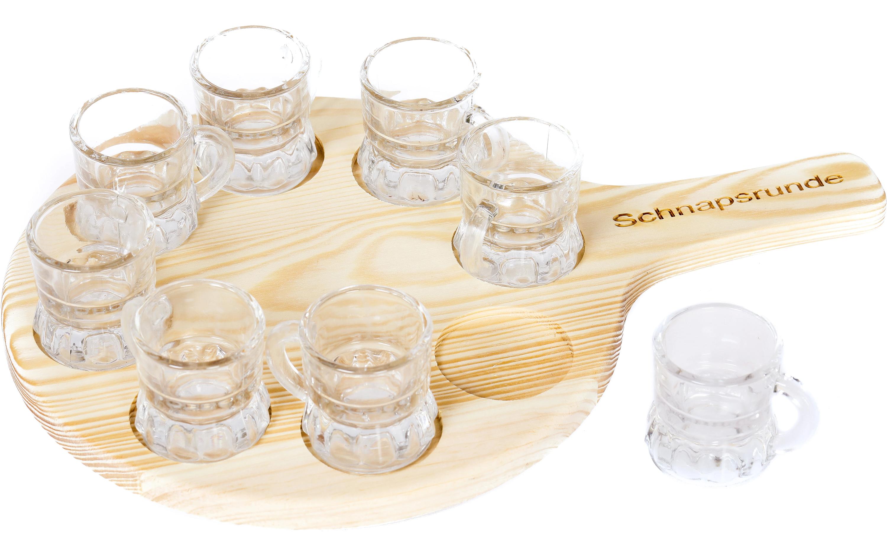 Trendcompany Schnapsgläser 21 cm, 8 Gläser