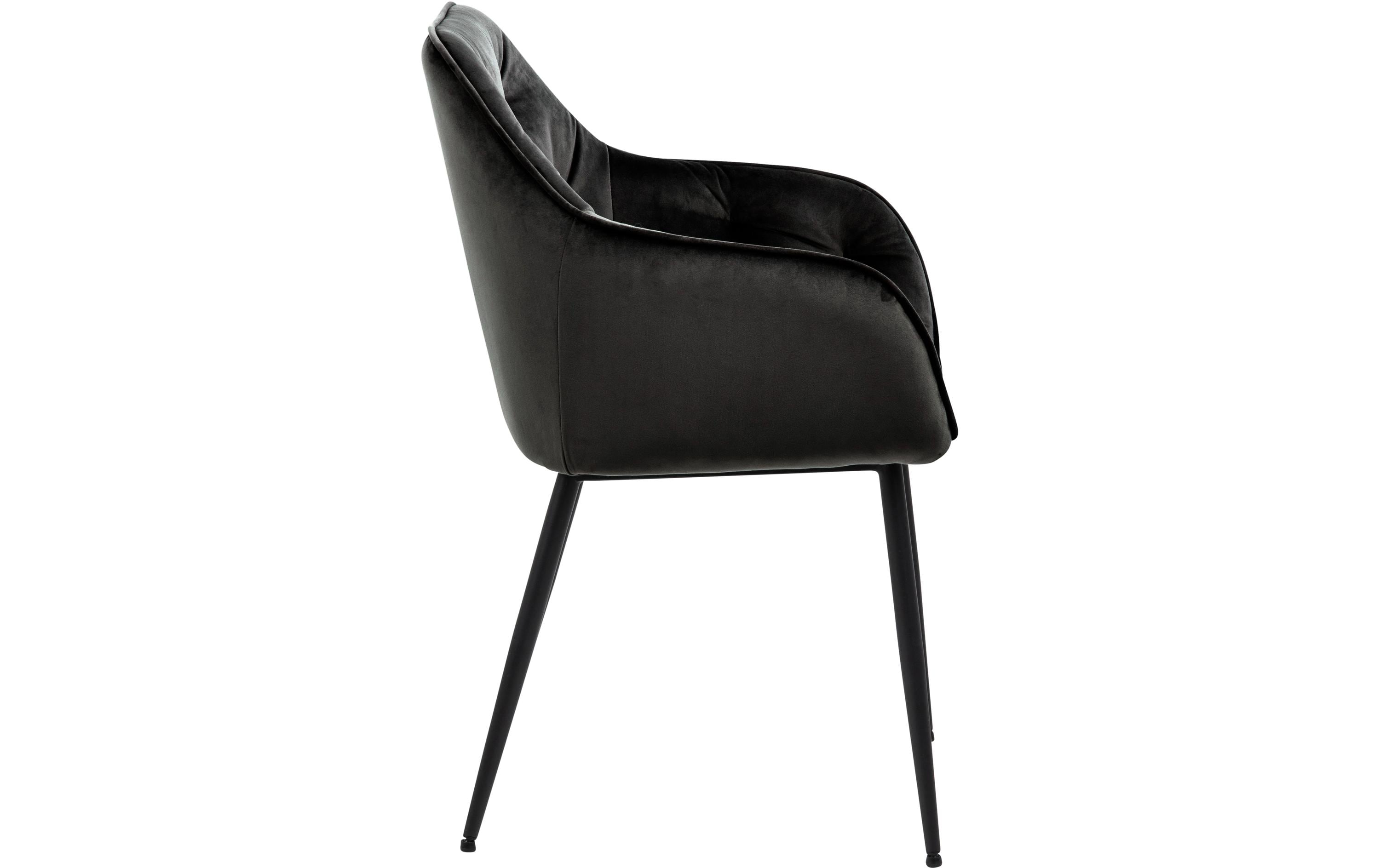 AC Design Stuhl Brooke, 2 Stück Graubraun