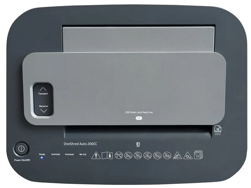 HP Aktenvernichter One Shredder Auto 200 CC, Sicherheitsstufe 4 HP Aktenvernichter One Shredder Auto 200 CC, Sicherheitsstufe 4