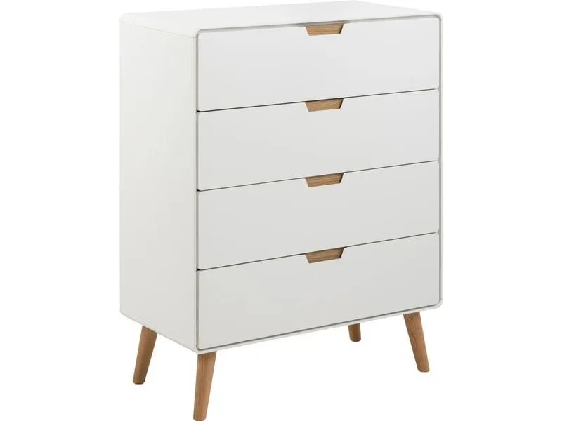 AC Design Kommode Lowell 80 x 100 cm, Weiss AC Design Kommode Lowell 80 x 100 cm, Weiss