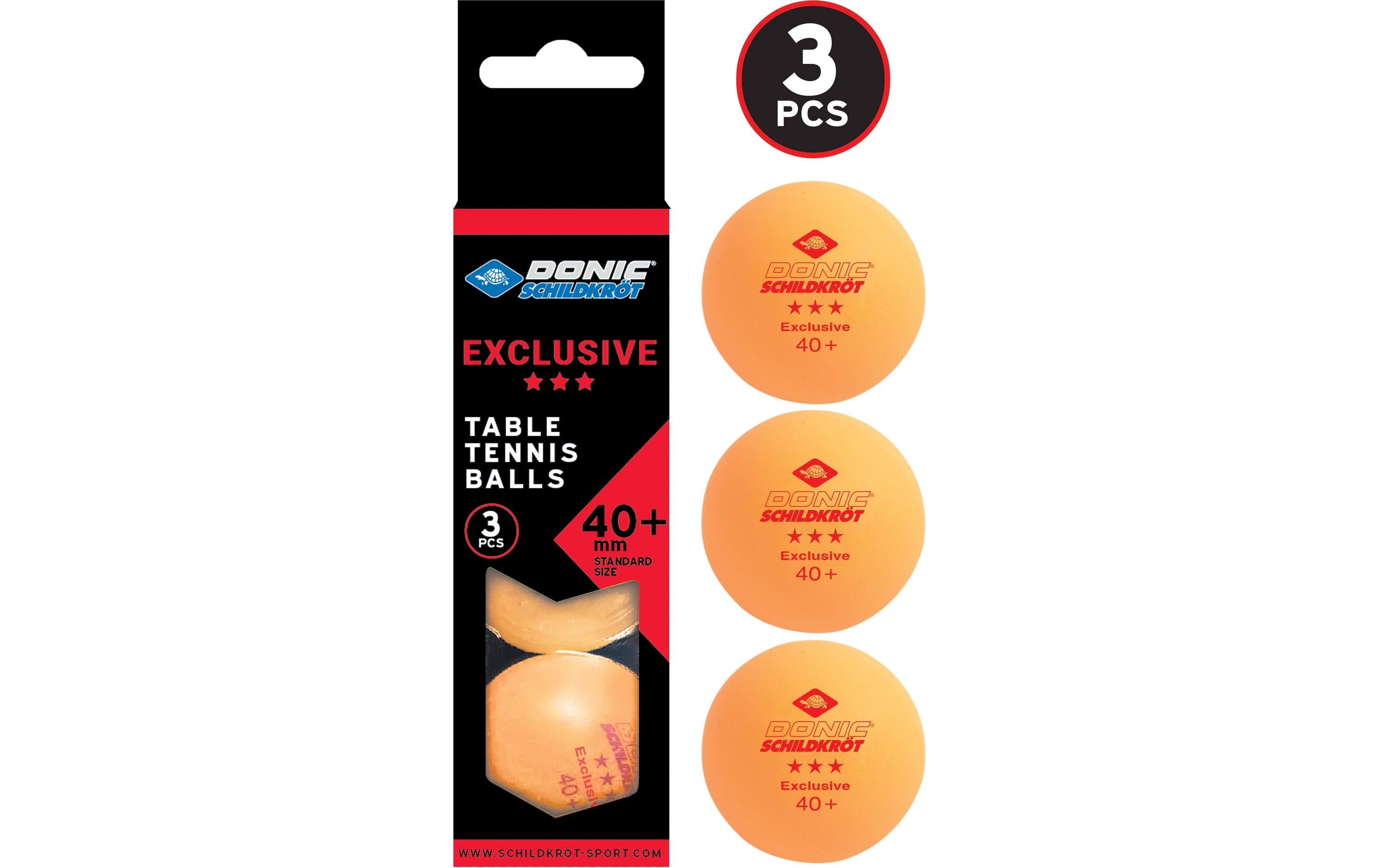DONIC Schildkröt Tischtennisball 3-Stern Avantgard orange