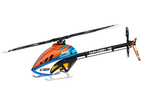 OMPHobby Helikopter M6 Cosmic-Orange Bausatz und Rotorblätter