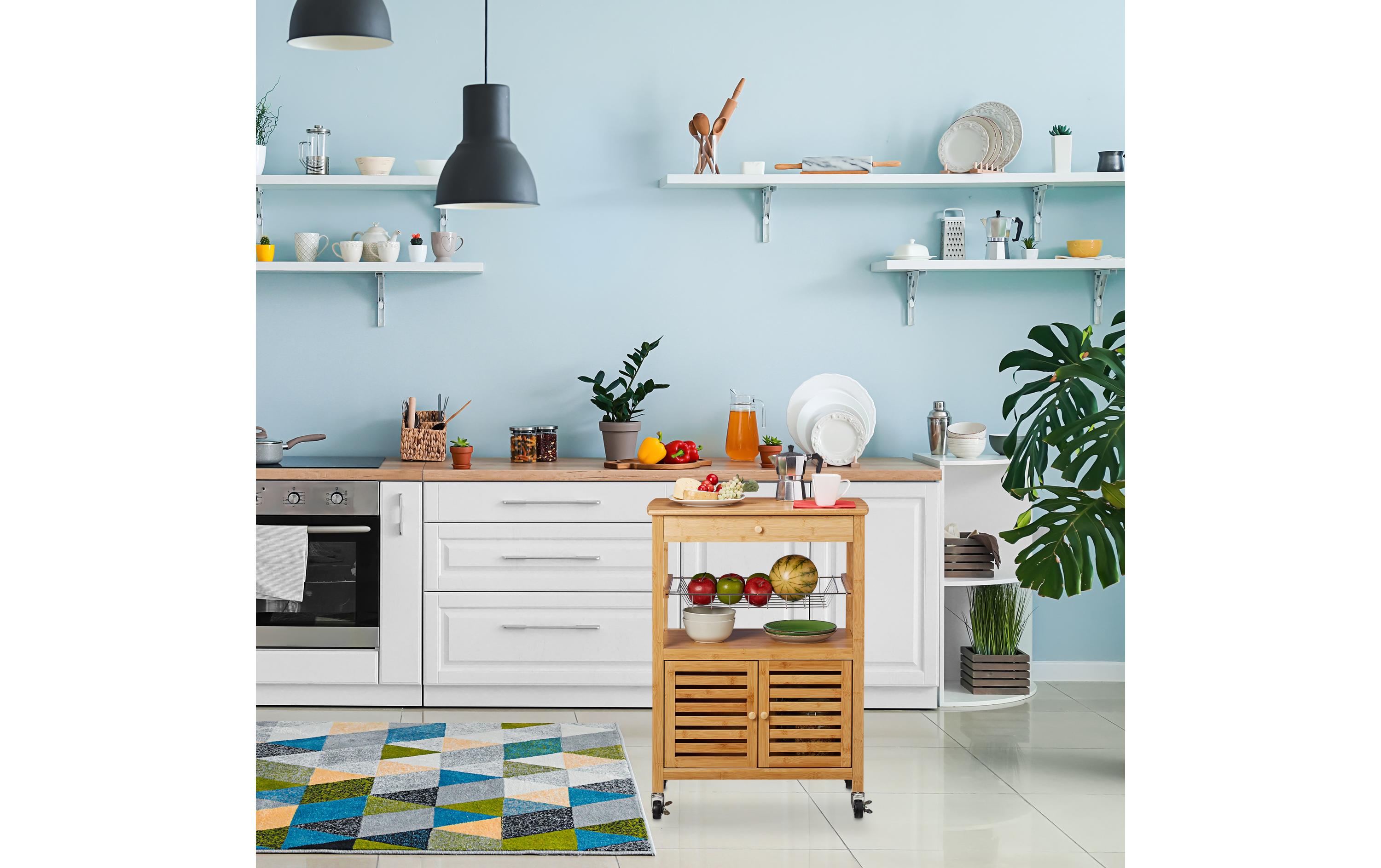 relaxdays Küchenwagen 82 x 59.5 x 35 cm