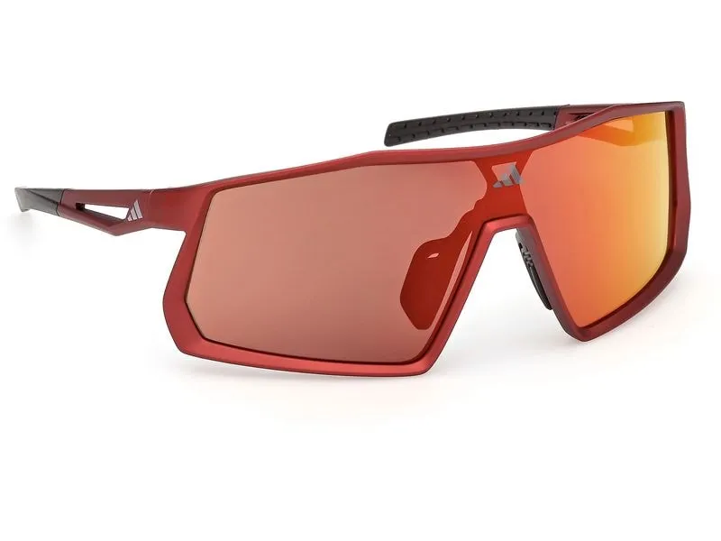 adidas Kentro SP0123 Sonnenbrille Matte Red, Roviex Mirror adidas Kentro SP0123 Sonnenbrille Matte Red, Roviex Mirror