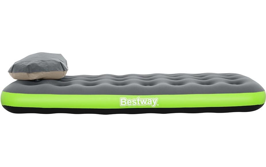 Bestway Luftbett Roll und Relax Twin Mehrfarbig, 188 x 99 x 22 cm