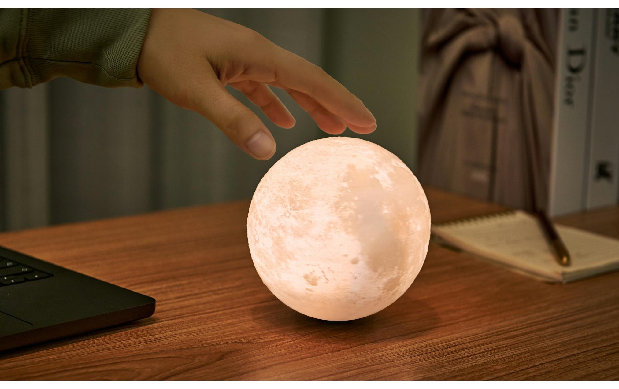 Gingko LED Stimmungslicht LunaSpin Mini Braun