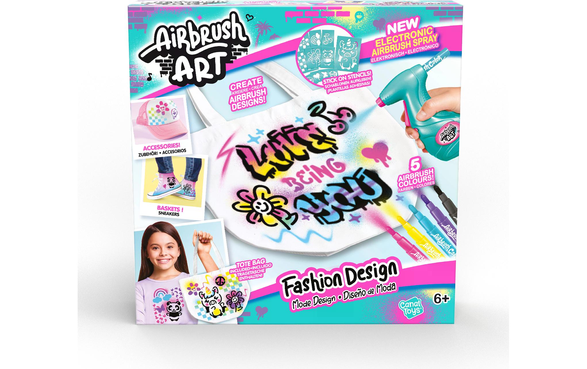 Canal Toys Bastelset Airbrush Art Fashion Design Kit