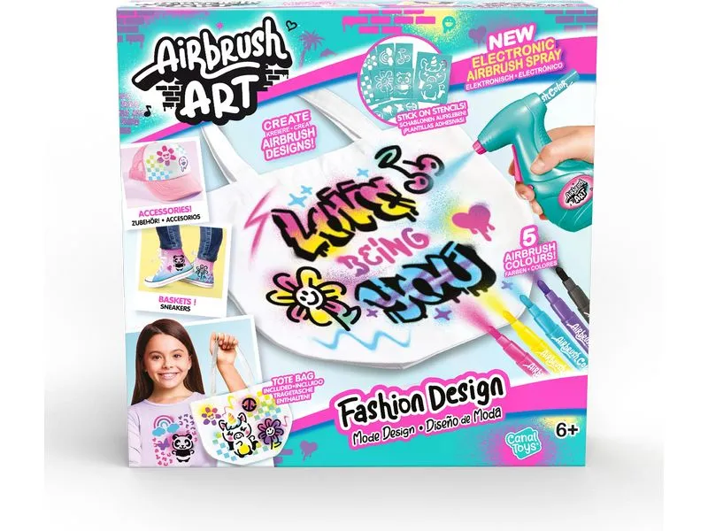 Canal Toys Bastelset Airbrush Art Fashion Design Kit Canal Toys Bastelset Airbrush Art Fashion Design Kit