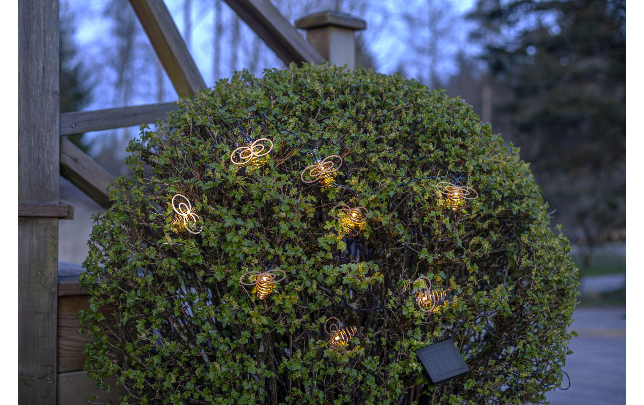 Star Trading Lichterkette Solar Wings, Warmweiss, 8 LED