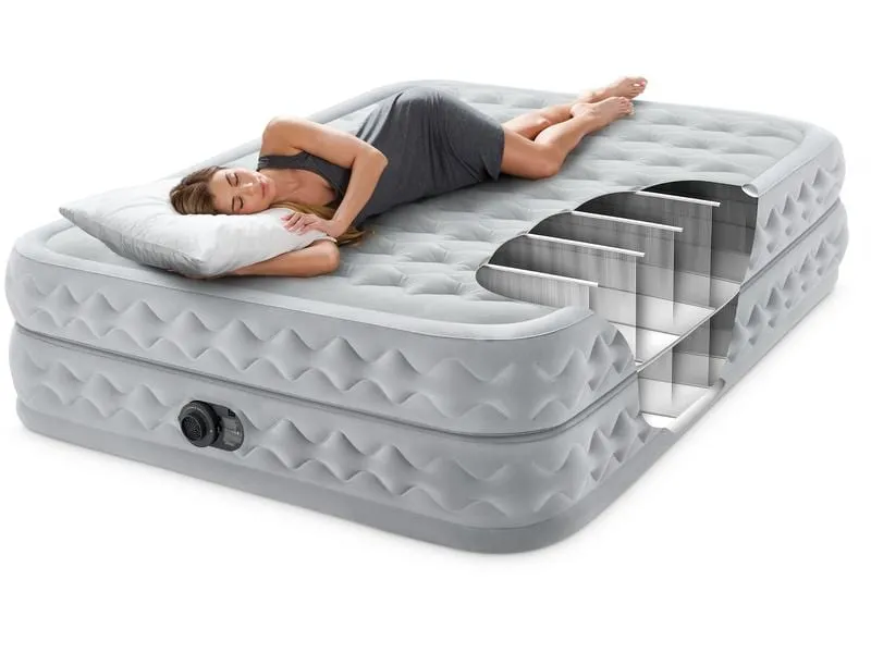 Intex Luftbett Dura Beam Deluxe Supreme Queen 152 x 203 x 51 cm Intex Luftbett Dura Beam Deluxe Supreme Queen 152 x 203 x 51 cm