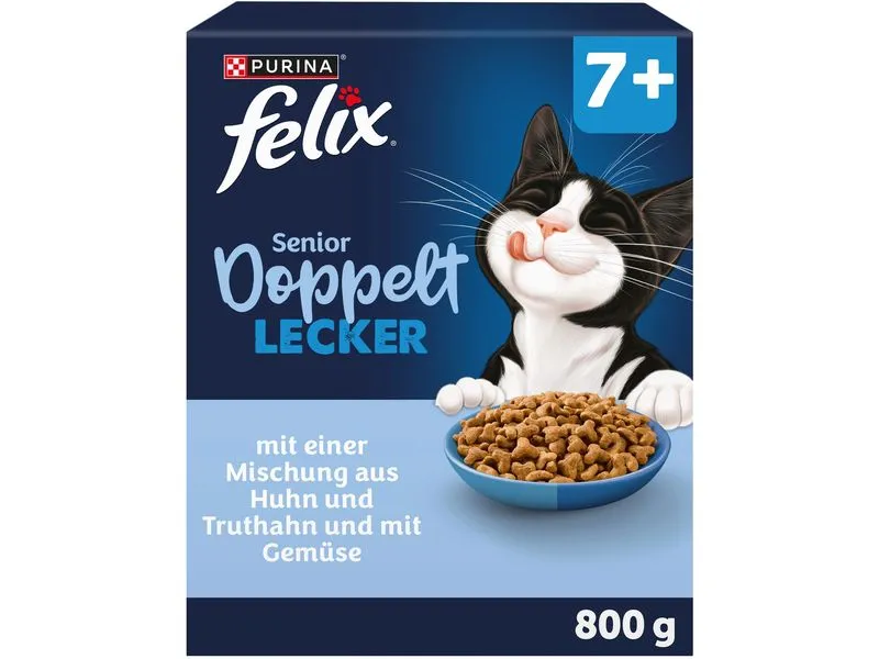 Felix Trockenfutter Doppelt Lecker Senior Geflügel 800 g Felix Trockenfutter Doppelt Lecker Senior Geflügel 800 g