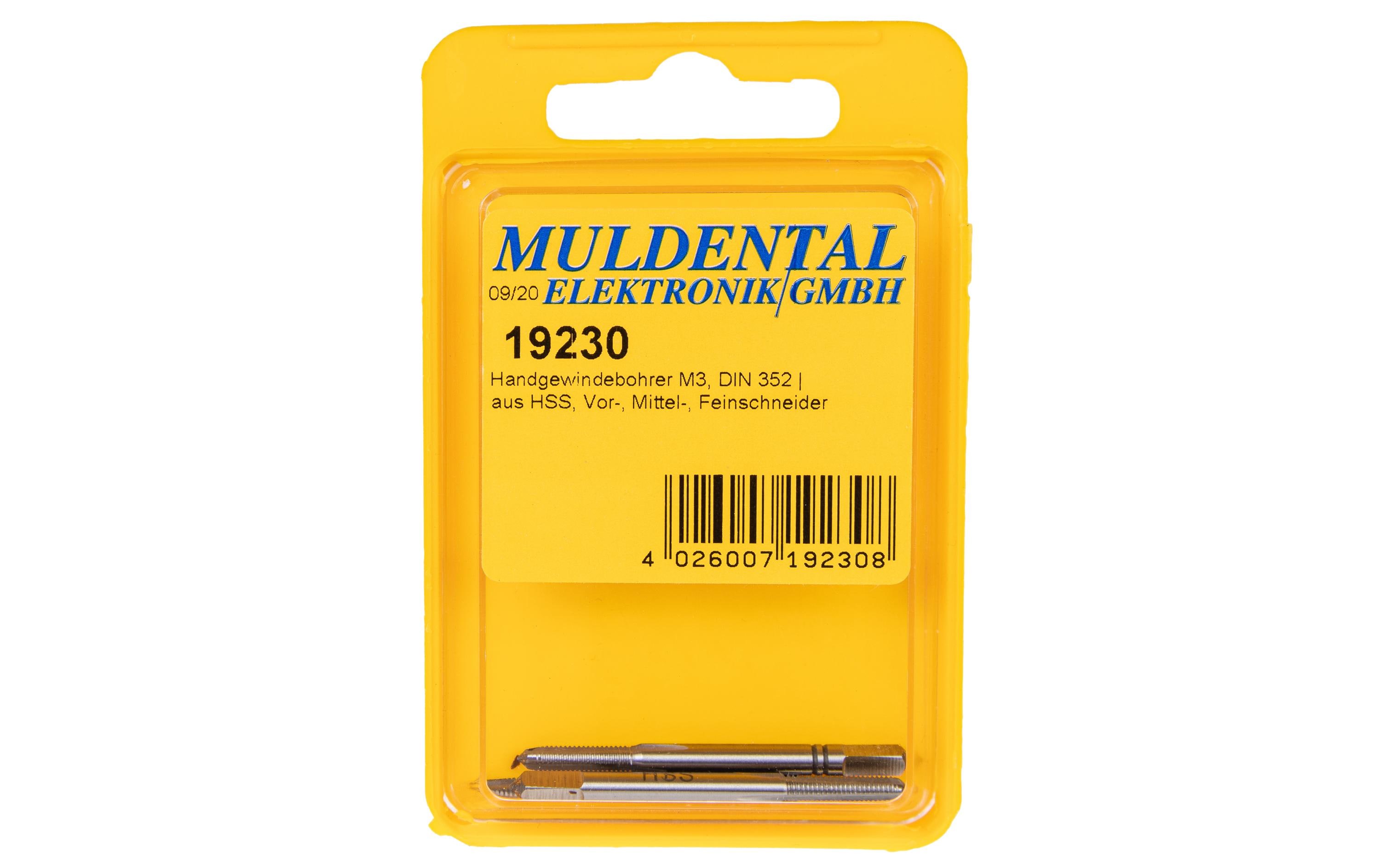 Muldental Handgewindebohrer M3 1 Stück