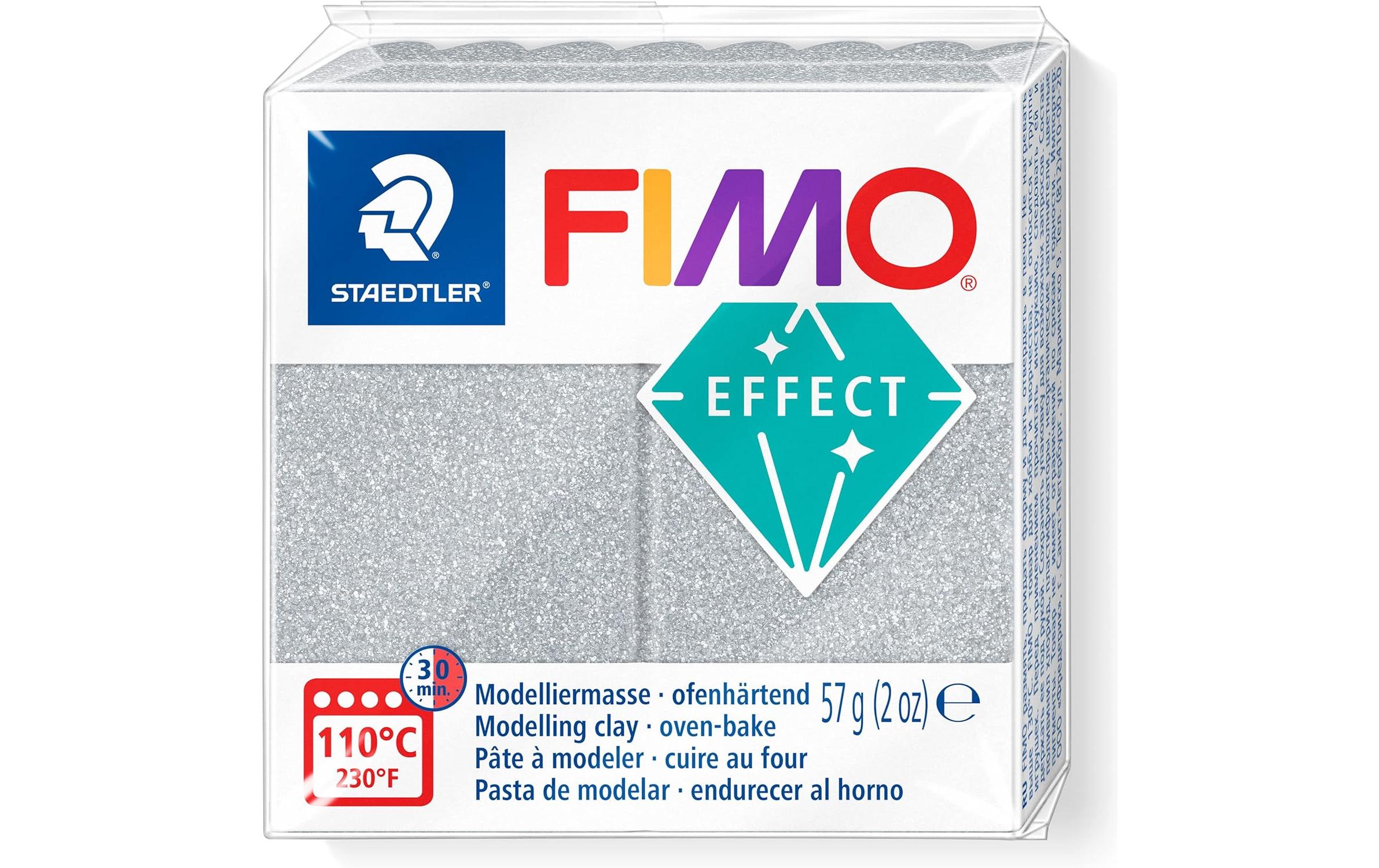 Fimo Modelliermasse Soft Glitter Silber
