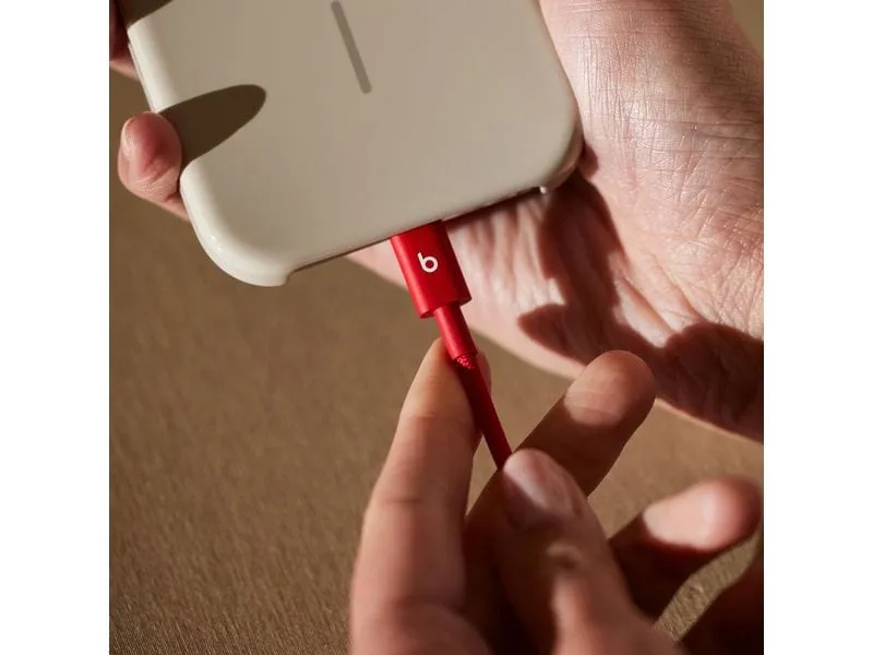 Apple Beats USB-A auf USB-C gewebtes Kabel, rot, 15W, 1.5 m Apple Beats USB-A auf USB-C gewebtes Kabel, rot, 15W, 1.5 m