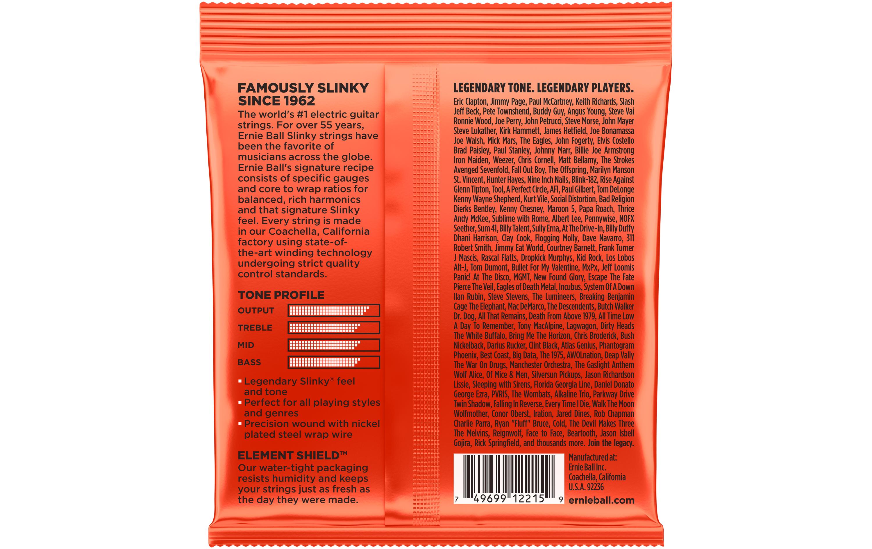 Ernie Ball Gitarrensaiten 2215 Nickel Wound – Skinny Top 10-52