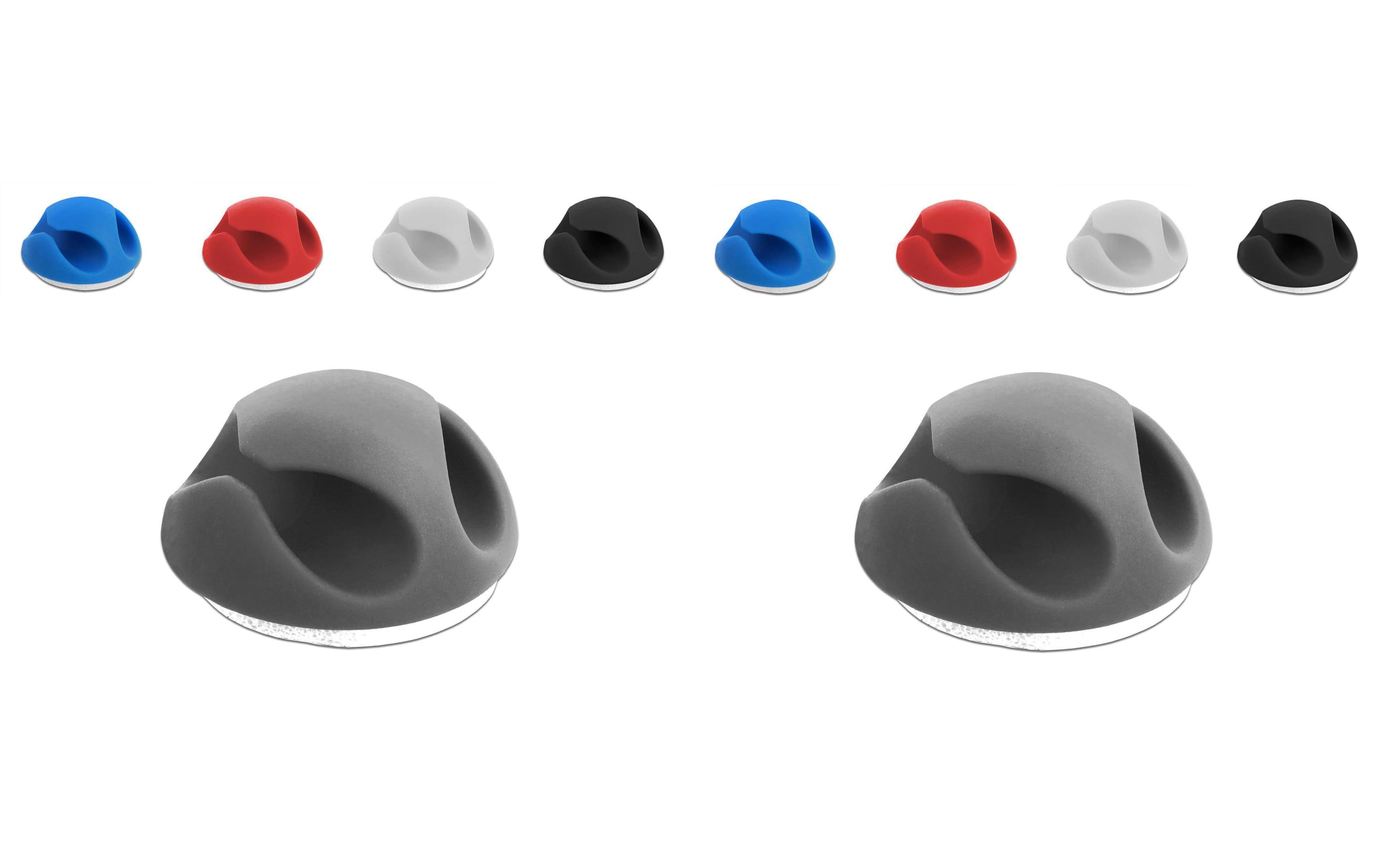 Delock Kabelhalter 4 mm, 5x2 Stück, farbig, 2 Durchführungen