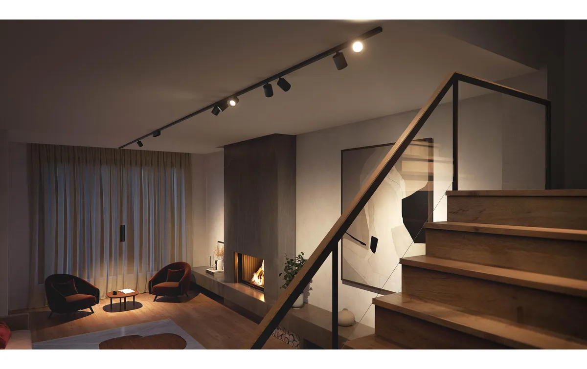 Philips Hue Perifo Basis-Set Deckenleuchte 4 Spots Schwarz Philips Hue Perifo Basis-Set Deckenleuchte 4 Spots Schwarz
