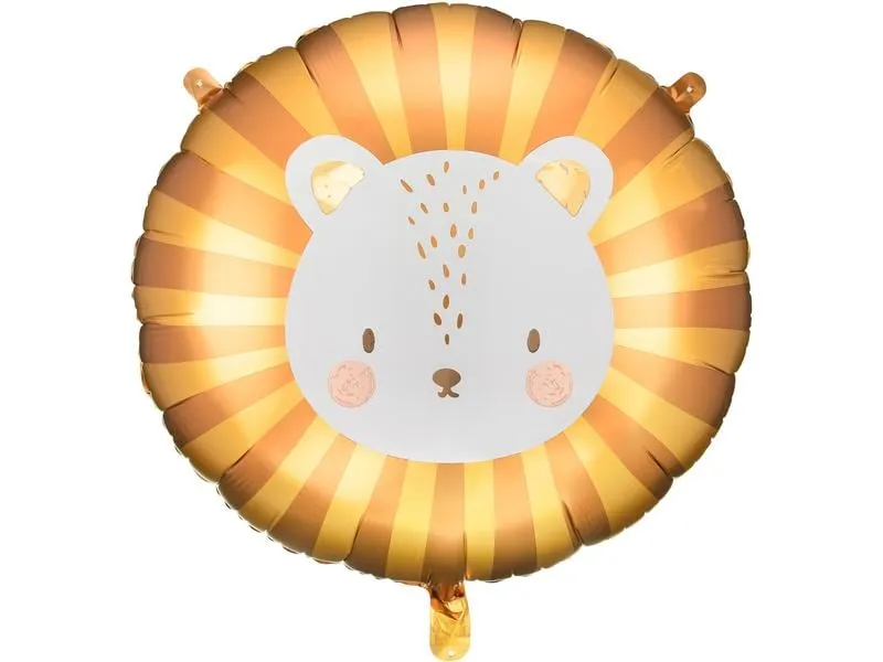 Partydeco Folienballon Löwe 70 x 67 cm, Gelb