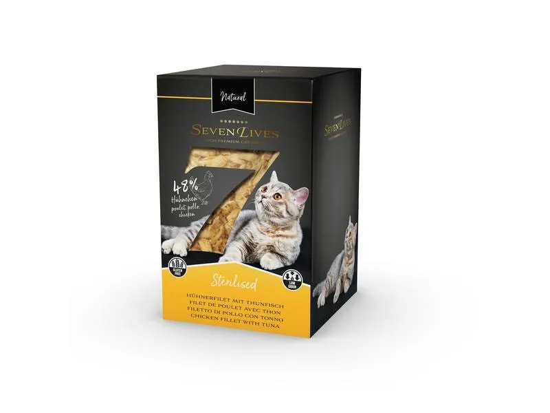 7Lives Nassfutter Sterilised Hühnerfilet/Thunfisch, 6x60g 7Lives Nassfutter Sterilised Hühnerfilet/Thunfisch, 6x60g