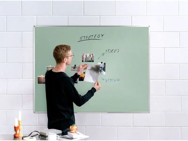 Bi-Office Magnethaftendes Whiteboard AYDA 120 cm x 90 cm, Grün