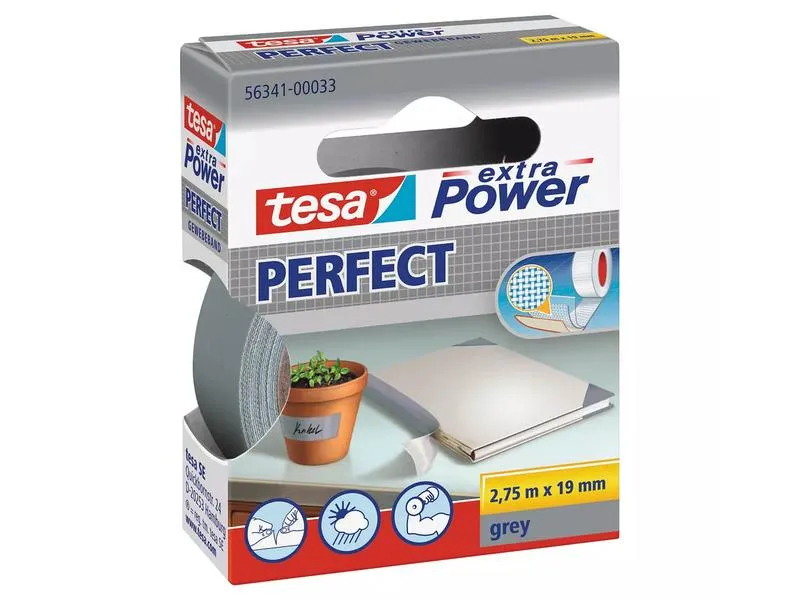 tesa Gewebeband Extra Power Perfect 2.75 m x 19 mm
