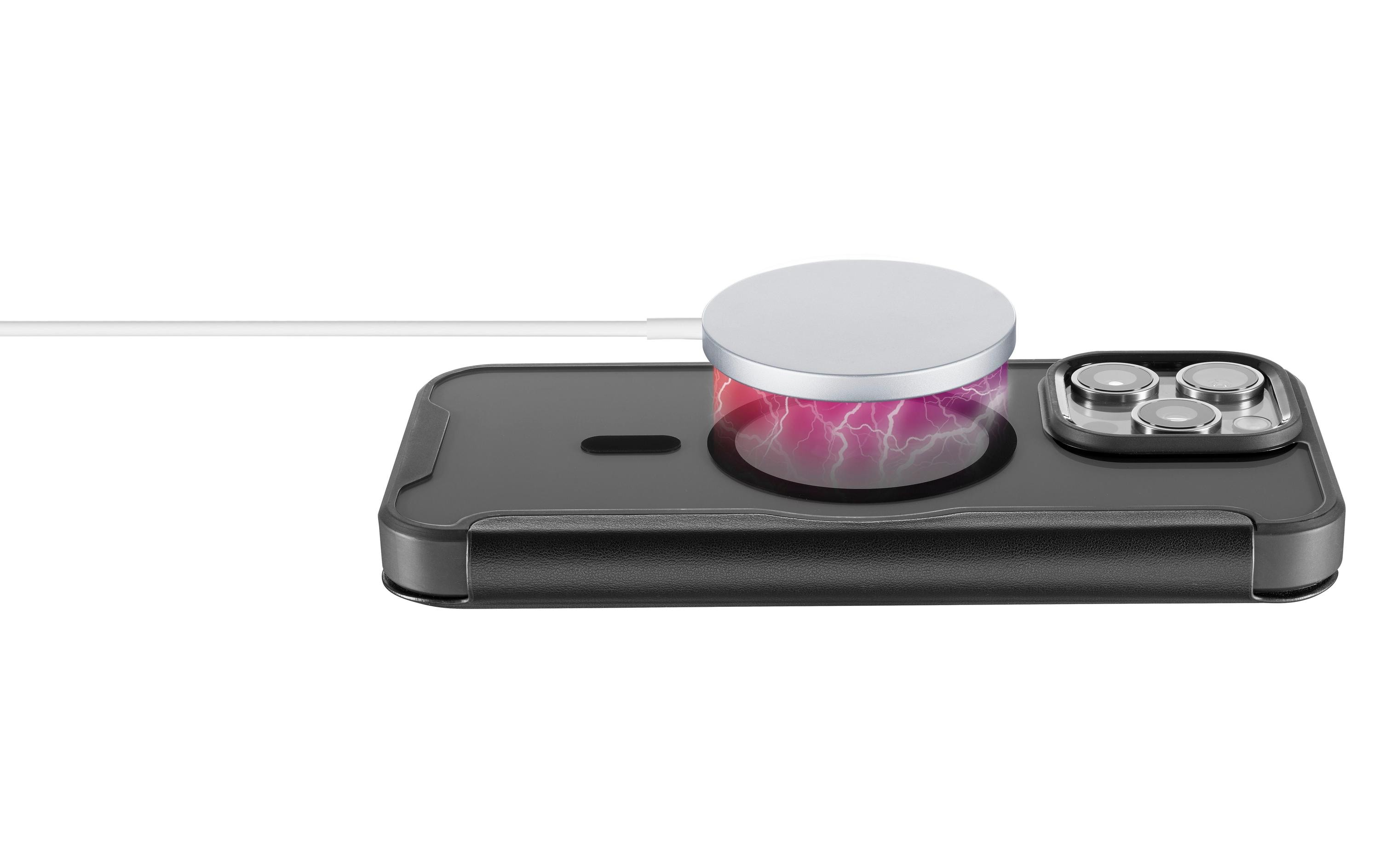 Cellular Line Book Cover Book Case iPhone 16 Pro Black